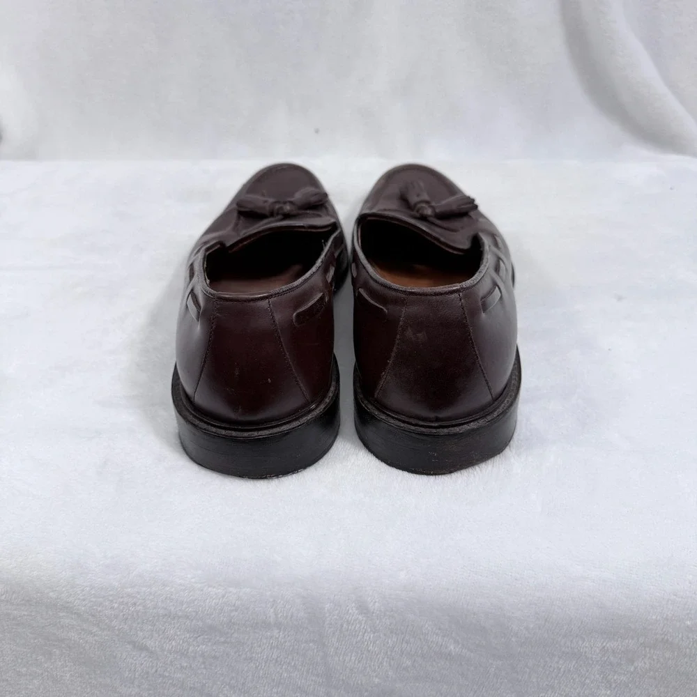 Polo Ralph Lauren Calf Tessel Loafer Dress Shoes Mens 9.5 D Brown Leather